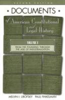 Documents of American Constitutional and Legal History