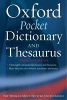 The Pocket Oxford Dictionary and Thesaurus