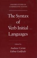 The Syntax of Verb Initial Languages