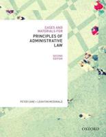 Cases and Materials for Principles of Administrative Law