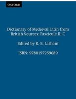 Dictionary of Medieval Latin from British Sources. Fasc.IIC