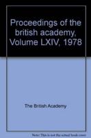 Proceedings Brit Acad 64, 1978 Proceedings Brit Acad 64, 1978