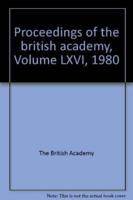 Proceedings Brit Acad 66, 1980