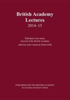 British Academy Lectures. 2014-15