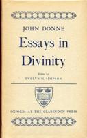 John Donne: Essays in Divinity