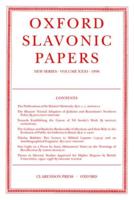 Oxford Slavonic Papers. Vol. 31 1998