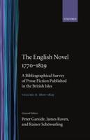 The English Novel, 1770-1829