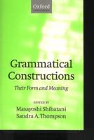 Grammatical Constructions