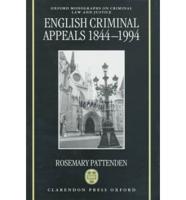 English Criminal Appeals, 1844-1994