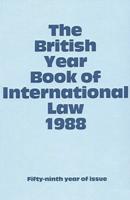 The British Year Book of International Law 1988