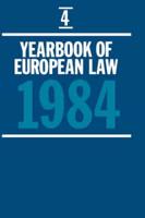 Yearbook of European Law: Volume 4: 1984