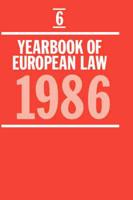 Yearbook of European Law: Volume 6: 1986