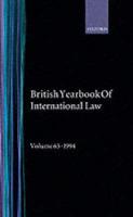 The British Year Book of International Law, 1994