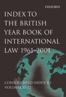 Index to the British Year Book of International Law, 1961-2001