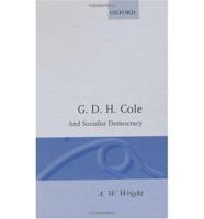 G.D.H. Cole and Socialist Democracy