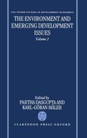 The Environment and Emerging Development Issues. Vol. 2