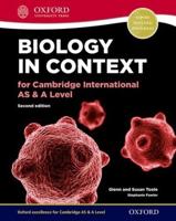 Biology in Context for Cambridge International AS & A Level. Print Student Book