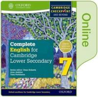 Complete English for Cambridge Secondary 1. Student Book 7