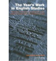 Year's Work in English Studies and Year's Work in Critical and Cultural Theory 2003