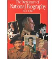 The Dictionary of National Biography. 1971-1980