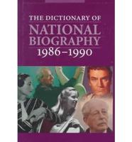 The Dictionary of National Biography, 1986-1990