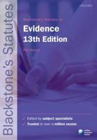 Blackstone's Statutes on Evidence