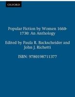 Popular Fiction by Women, 1660-1730