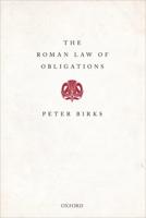 The Roman Law of Obligations