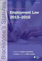Blackstone's Statutes on Employment Law 2015-2016
