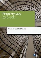 Property Law, 2016-2017