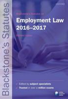 Blackstone's Statutes on Employment Law 2016-2017