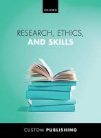 Research, Ethics, and Skills