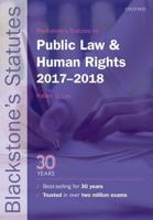 Blackstone's Statutes on Public Law & Human Rights, 2017-2018