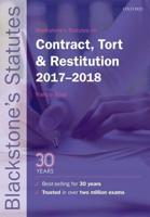 Blackstone's Statutes on Contract, Tort & Restitution, 2017-2018