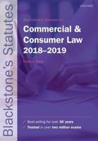 Blackstone's Statutes on Commercial & Consumer Law, 2018-2019