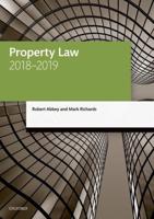 Property Law, 2018-2019