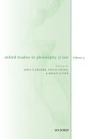 Oxford Studies in Philosophy of Law. Volume 3