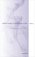 Oxford Studies in Philosophy of Law Volume 5