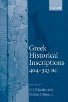 Greek Historical Inscriptions