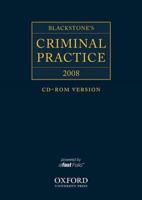 Blackstone's Criminal Practice 2008 CD-ROM