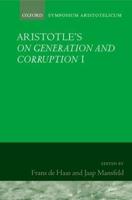 Aristotle: On Generation and Corruption, Book I