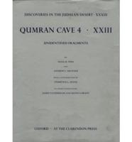 Qumran Cave 4. 23 Unidentified Fragments