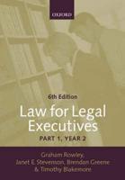 Law for Legal Executives. Part 1. Contract and Consumer Law, Employment Law, Family Law, Wills Probate and Succession