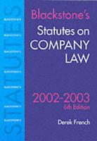 Blackstone's Statutes on Company Law, 2002/2003