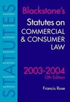 Commercial & Consumer Law 2003-2004