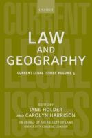 Law and Geography: Current Legal Issues 2002 Volume 5