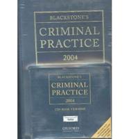 Blackstone's Criminal Practice 2004