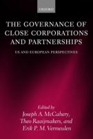 The Governance of Close Corporations and Partnerships: Us and European Perspectives