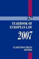 Yearbook of European Law. 26, 2007