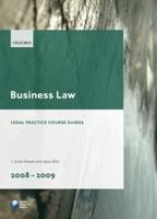 Business Law 2008-2009